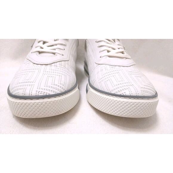 Versace Leather Sneakers Low Top Trainers Men Euro 42 9 White Greek Pattern Logo main image 11